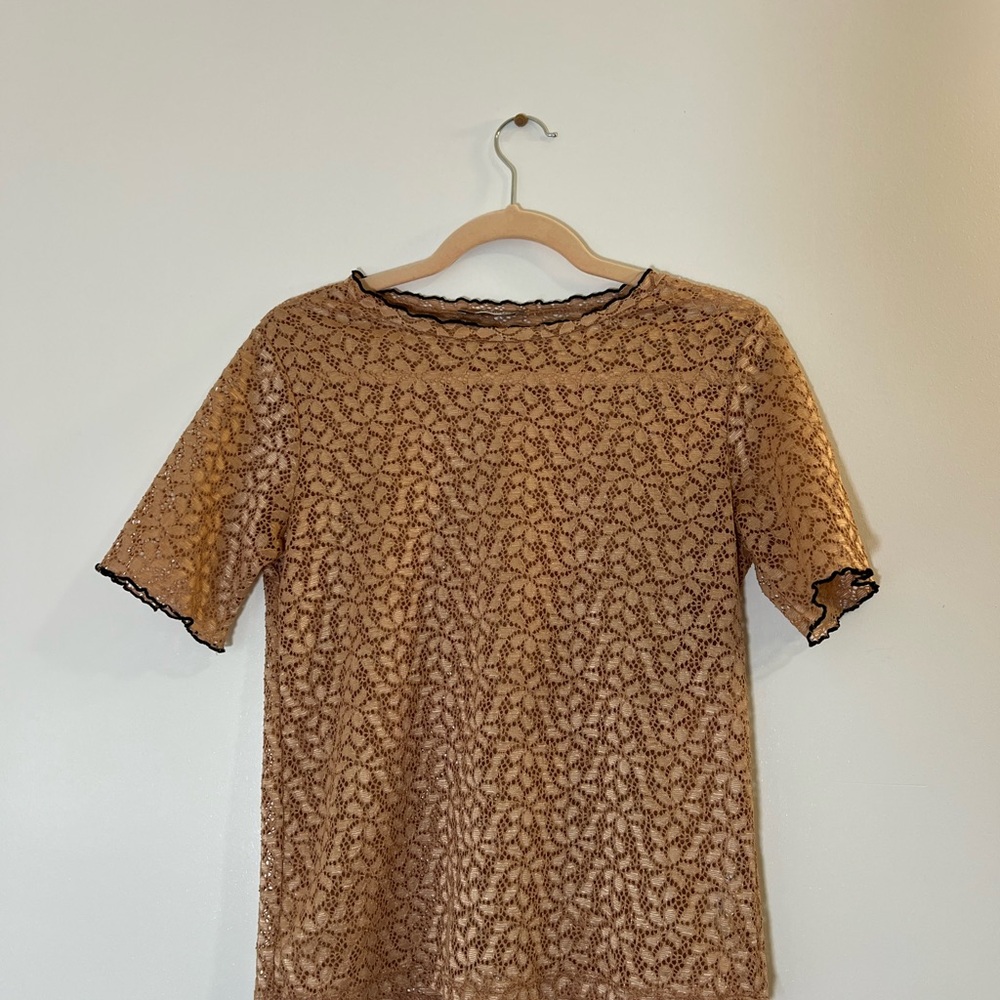 Elegant Lace Tan Top
